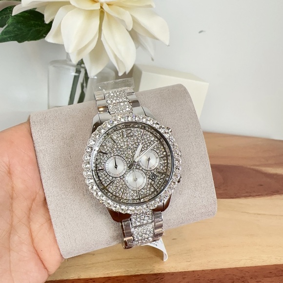 NWT Michael Kors Layton Chronograph Stainless Steel Watch 42mm - Picture 3 of 12